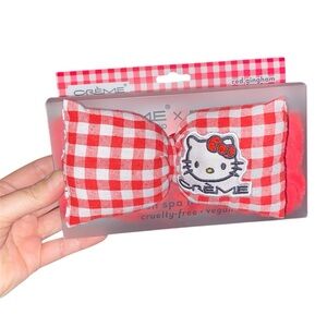 Hello Kitty Gingham Plush Spa headband